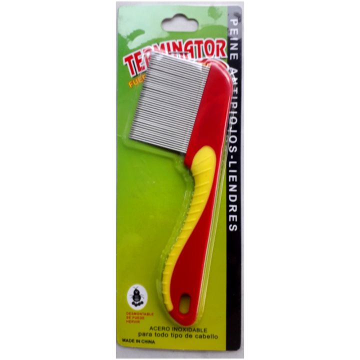 Long Teeth Head lice remover hair Comb Stainless Steel Nit Head Hair Lice Comb Metal Fine Toothed Flea Flee With Handle Hairbrush Tools