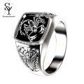 Sunny Men Scorpion Engraved Alloy Wide Finger Ring Birthday Club Party Jewelry Gift. 