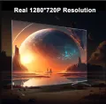 2025 New HY 300  LED Projector HY-300 Upgraded Version 1000 Lumen 4K HDMI-compatible USB Audio Home Media Player Beamer. 