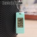 Creative Simple Rectangle Lightweight Practical Keychain Backpack Buckle Digital Watch New Delicate Luminous Silent Hangable ABS Pocket Electronic Clock Work Study Exam Supplies. 