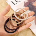 High Elastic Big Hair Bands Hair Ties Solid Brown Headband Girls Ponytail Holder Hair Accessories Hair Ropes. 