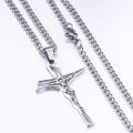 【ALLGOOD】Stainless Steel   Cross Necklace For Women Men Chains Religion Cross Pendants Choker Jewelry Prayer Baptism Gifts. 
