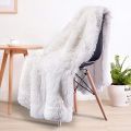 Luxury Faux Fur Blanket (size : 35 x 60) Inches Thicken Warm Elegant Cozy Faux Fur Throws For Sofa Throw Blanket White Color Valentine / Birthday Gift For Your Lover. 