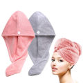 Microfiber Fast Dry Bathing Towel Cap Women Shower Caps Hair Magic Drying Bathing Towel Cap Wrap Hat Bathroom Products. 