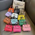 New Creative Mini Earphone Bag Leather Mini Platinum Bag Mini Bag Earphone Case Kawaii with Lanyard Key Chain for Apple Airpods Pendant Accessory. 