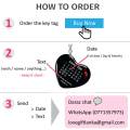 Love date Heart shape Calendar key tag for Love Birthday Gift Customized Vehicle keychain for anniversary date First Meet day valentine day gift Love Gift Lanka. 