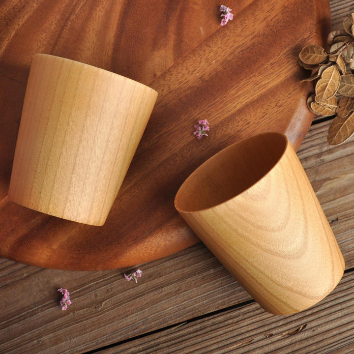 275ml Wooden Cup Unique Design Handmade Durable Jujube Wood Mug Eco-Friendly Natural Handcrafted Cup for Kitchen Essentials Gift Item Tea Drinkers Coffee Aficionados Milk & Juice Consumption