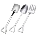 Watermelon Spoon Fork Baby Metal Children Tableware Fruit Accessories Adorable Toddler Stainless Steel. 