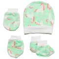 Baby's 5 Pcs/Set Newborn Baby Anti-Scratch Births Cap Glove Socks 0-3 Months Baby's Accessories Set Newborn Baby Item. 