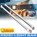 【BestGO】50cm 9W 5630 SMD 36 LED Waterproof Rigid Aluminum Alloy Strip Cabinet Light Bar with Cover 12V. 