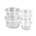 Disposable Lunch Box Takeout Box Round with Lid Thickened Transparent Rectangular Plastic Takeout Box Food Grade Lunch Box Wholesale. 