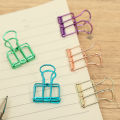 40*22mm Hollow Metal Long Tail Clip Bill Clip Hand Account I-shaped Dovetail Clip Paper Clip Home Office Folder. 