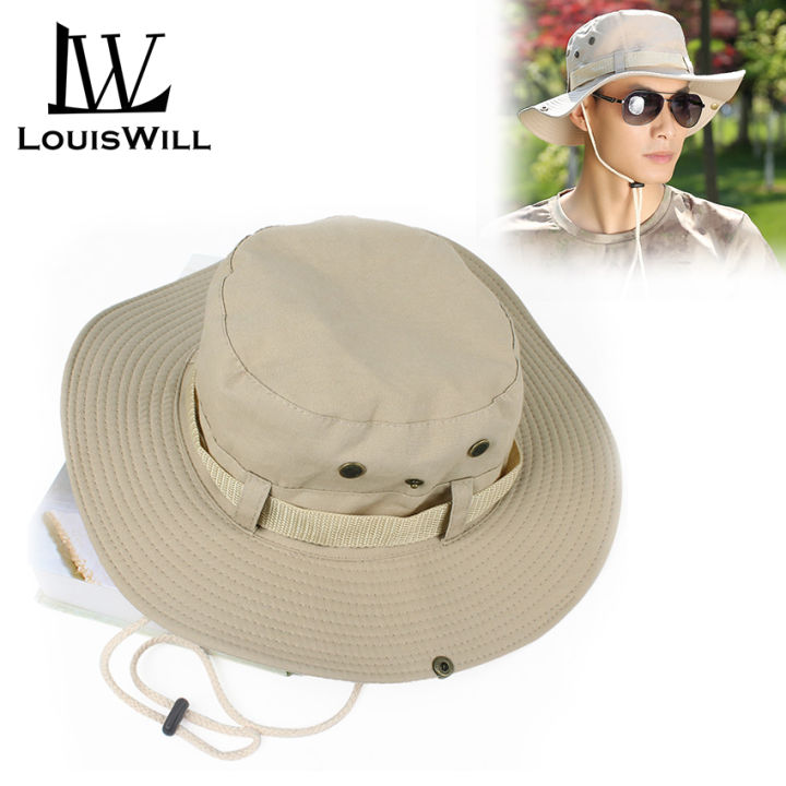 LouisWill Men Hats Women Fisherman Hats Summer Outdoor Sun Protection Caps Sun Hats Breathable Holes Hats Bucket Hats Hiking Camping Fisherman Style Hats for Men Women