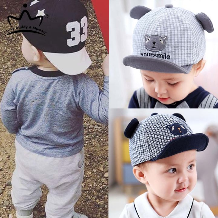 Cute Baby Boy Cap Embroidery Number Baby Baseball Cap Spring