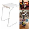 Foldable Computer Table - White. 