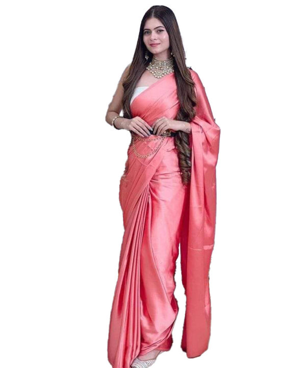 Valentina Saree With Brocade Blouse Piece For Party And Function