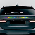 Mitsubishi Windshield Stickers Laser Waterproof Rainbow Front Rear Windscreen Windshield Window Sticker. 