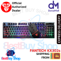 Fantech KX302s Mouse And Keyboard Combo 104Key English Keyboard 8000DPI Adjusted Professional Wired Mouse For Mouse Gamer. 