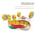 1.5M Color Soft Measuring Tape Garment Measuring Ruler Scale Body Measuring Ruler Sewing Double-sided Flat Ruler Tape 1Roll. 