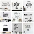 Motivational Phrases Quotes Sentences Home Vinyl Wall Sticker Decor For School Company Office Study Room Decoration Wall Decals. 