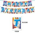 Cartoon Sonic The Hedgehog Kids Happy Party Balloons 5th 6th Birthday Decorations Cake Topper Candy Box Paper Plate Cup Napkin. 