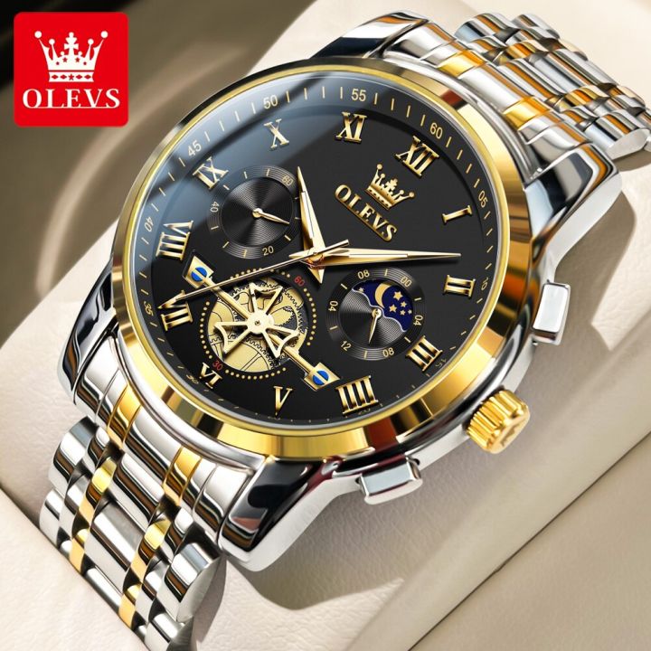 OLEVS%20Luxury%20Watch%20for%20Man%20Quartz%20Sports%20Men%20Watch%20Waterproof%20Luminous%20Stainless%20Steel%20Chronograph%20Men's%20Watches%20Clock%20Blue%20-%20Image%204