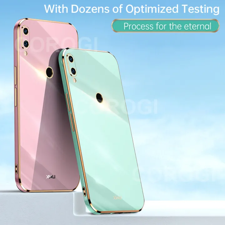 LECOMES%20for%20Huawei%20Y7%20Pro%202019%20(rear-mounted%20Fingerprint)%20Back%20Cover%20Luxury%206D%20Plating%20Shiny%20Bling%20Case%20Square%20Edge%20Soft%20Silicone%20Mobile%20Phone%20Cases%20Pouch%20-%20Image%203