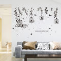 Beautiful Birds Cage Sticker Butterfly Bird sticker plants room wallpaper bedroom nursery window decor without Radium stars star wall stickers wall decoration flower butterfly wedding decoration birthday decoration kids room decoration Wall Stickers. 
