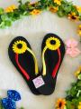 Slippers Women Sandals Fashion Ladies Slippers Handmade Shoes Outdoor Indoor Hand Made Strong Classic Smart New Flower Design Sandals House Casual Slippers Soft Felt Floral Pattern Gift Summer Travelling Flip Flops Slippers. 