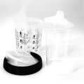 1 Set 600CC Disposable Paint Cup Spray Cup Paint Mixing Tank Type. 