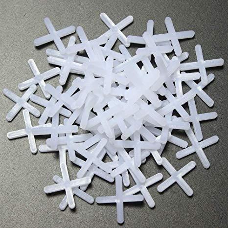 Tile spacer tile leveling tile cross 2mm plastic 200pcs pack floor tile home hotel house ground bathroom washroom