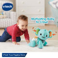 VTech Crawl with me Elephant Plush Toys Baby Crawling Toys 6 months 9 months 1 year Plush Crawling Elephant can crawl itself Music Toys Plush Toys Early Learning Toys Toddler Toys Boys and Girls. 