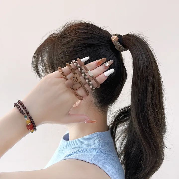 5cm%205pcs/bag%20New%20High%20Elasticity%20Rubber%20Band%20Fabric%20Hair%20Loop%20for%20Girls%20Hair%20Ornament%20-%20Image%202