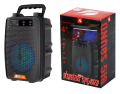 Wireless Portable Speaker with Bluetooth, Mic Input, FM Radio, TF Memory Card Reader and USB Pen Drive. 