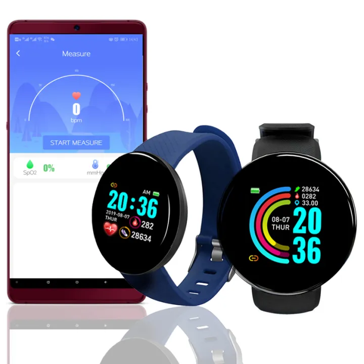 D18%20Pro%20Smart%20Watch%20USB%20Charging%20Bluetooth%20Messages%20Reminder%20Sports%20Heart%20Rate%20Monitor%20Fashion%20Bracelet%20of%20Men%20for%20Android%20IOS%20-%20Image%202