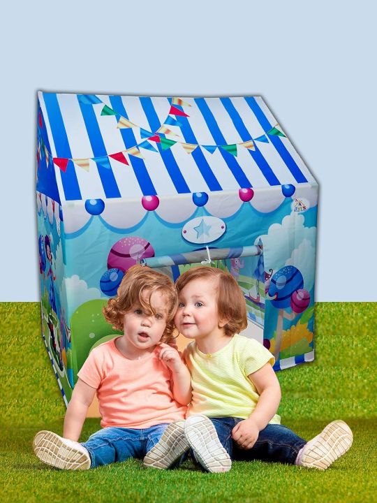 Toys House Hut Type Kids Toys Jumbo Size Play Tent House for Boys and Girls Tent House for Kids for Indoor and Outdoor (Circus House) |237 |239  |236 |KU395LKUGH |BLACKITO