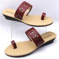 Ladies New Style Casual Sandals | Women's Maroon Color Slippers | Imandi Enterprises. 