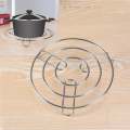 3pcs Stainless Steel Pot Steaming Large Size With 8 Inch Rack Round Durable Multi-Purpose Steam Tray Cookware Stock Cooking Stand Kitchen Accessories. 