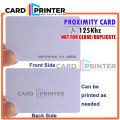 [1PCS] 125KHZ RFID / PROXIMITY CARD NON PROGRAM CHIP/ RFID/ ISO PVC PLASTIC CARD CONTACTLESS ACCESS/ EM4100 Compatible. 