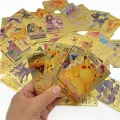 【DIV MALL】New 1 Box Pokemon Cards Gold Vmax GX Energy Card Charizard Pikachu Rare Collection Trainer Card Child Gift. 