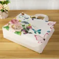 【ALLGOOD】1PC New Folding Takeaway Bag Flower Printing Fabric Reusable Shopping Bag Large Capacity Travel Grocery Folding Bags. 