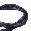 PCIE4.0 MINI SAS Cable 24Gbps Oculink Data Extension Cable SFF-8611 to SFF-8611 Server Data Transfer Line (1m). 