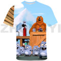 Children Grizzy and The Lemmings 3D T-shirt Boys Hot Cartoon Graphic T Shirts Summer Anime Clothes Women Daily Casual Tees Tops. 