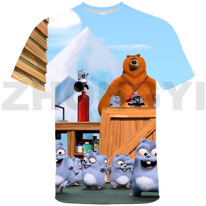 Children%20Grizzy%20and%20The%20Lemmings%203D%20T-shirt%20Boys%20Hot%20Cartoon%20Graphic%20T%20Shirts%20Summer%20Anime%20Clothes%20Women%20Daily%20Casual%20Tees%20Tops%20-%20Image%202