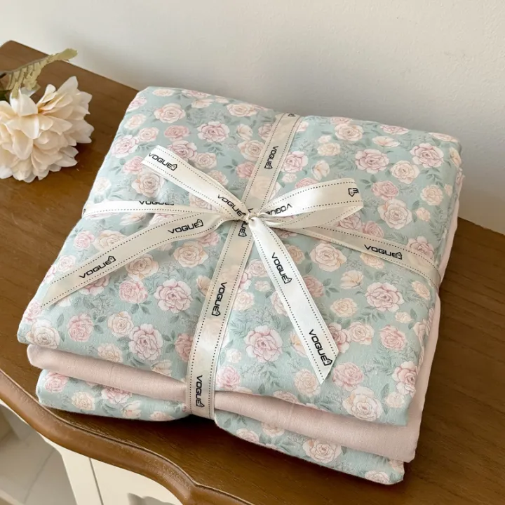 New%20A%20Category%20Mother%20and%20Baby%20Grade%20Double%20Layer%20Gauze%20Three-Piece%20Set%20%20%20Home%20Soft%20Pure%20Cotton%20Four-Piece%20Set%20Gauze%20Quilt%20Cover%20Bed%20Sheet%20Fitted%20Sheet%20-%20Image%207
