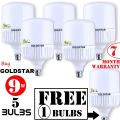 LED GOLD STAR 9W 5 LED Bulb  + ( FREE 9W 1 bulb ).  GOLD STAR Energy saving  bulbs   ( 7 Months Warranty ). 