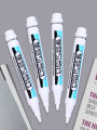 Waterproof Oil Based White Permanent Markers Permanent Marker Pens Environmental White Marker Pen for Wood Rock Plastic Leather. 