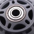 Skating Shoes 608ZZ Bearing Inline Skate Wheel Clear Gray. 
