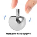 Tippe Top Metal Flip over Top Stainless Steel Spinning Top , Silver. 