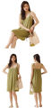 Yfashion Women's V Neck Nightgown Summer Sleeveless Lace Trim Sleep Dresses Casual Loose Fit Mid Length Sleepwear. 